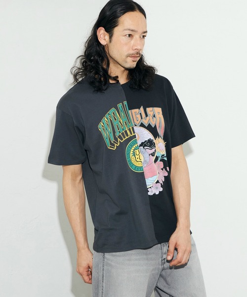 Wrangler(ラングラー)の「Wrangler/ラングラー リメイクTシャツ(Tシャツ/カットソー・メンズ・チャコールグレー/グレー・FREE)」の19枚目の写真