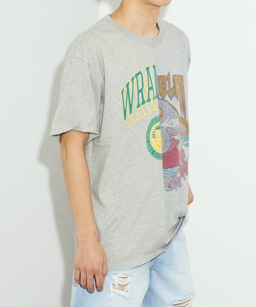 Wrangler(ラングラー)の「Wrangler/ラングラー リメイクTシャツ(Tシャツ/カットソー・メンズ・チャコールグレー/グレー・FREE)」の8枚目の写真