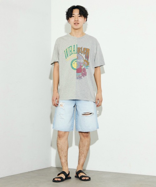 Wrangler(ラングラー)の「Wrangler/ラングラー リメイクTシャツ(Tシャツ/カットソー・メンズ・チャコールグレー/グレー・FREE)」の14枚目の写真