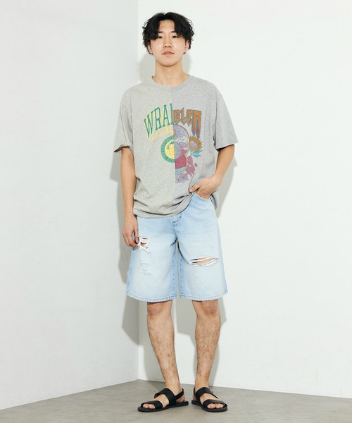 Wrangler(ラングラー)の「Wrangler/ラングラー リメイクTシャツ(Tシャツ/カットソー・メンズ・チャコールグレー/グレー・FREE)」の15枚目の写真