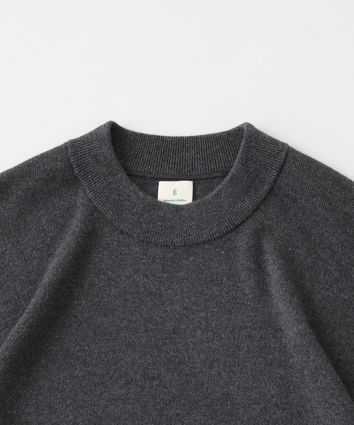 EDIFICE（エディフィス）の「E. シルク/ウール/カシミヤ ミックス モックネックニット（ニット/セーター・メンズ・ベージュ/ブルー/イエロー/チャコールグレー・LARGE/MEDIUM）」の14枚目の写真