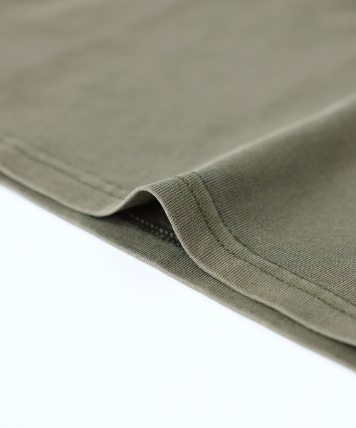 MDR（エムディアール）の「ヴィンテージ加工ピグメントクルーネック半袖Tシャツ（Tシャツ/カットソー・メンズ・ブラック/オフホワイト/カーキ・L/M）」の10枚目の写真