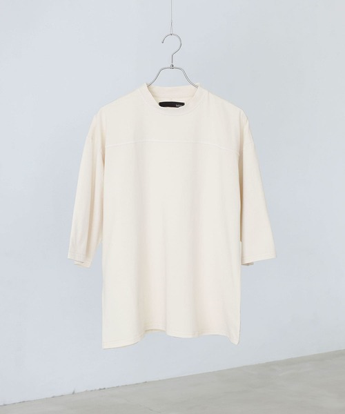 MDR（エムディアール）の「ヴィンテージ加工ピグメントクルーネック半袖Tシャツ（Tシャツ/カットソー・メンズ・ブラック/オフホワイト/カーキ・L/M）」の11枚目の写真