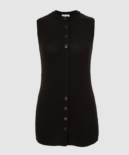 TAN（タン）の「2PIECE CREPE CARDIGAN（カーディガン/ボレロ・レディース・ブラック/アイボリー・FREE）」の4枚目の写真