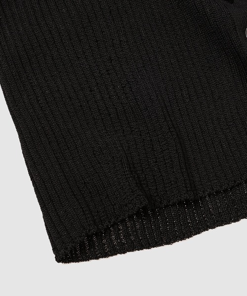 TAN（タン）の「2PIECE CREPE CARDIGAN（カーディガン/ボレロ・レディース・ブラック/アイボリー・FREE）」の7枚目の写真