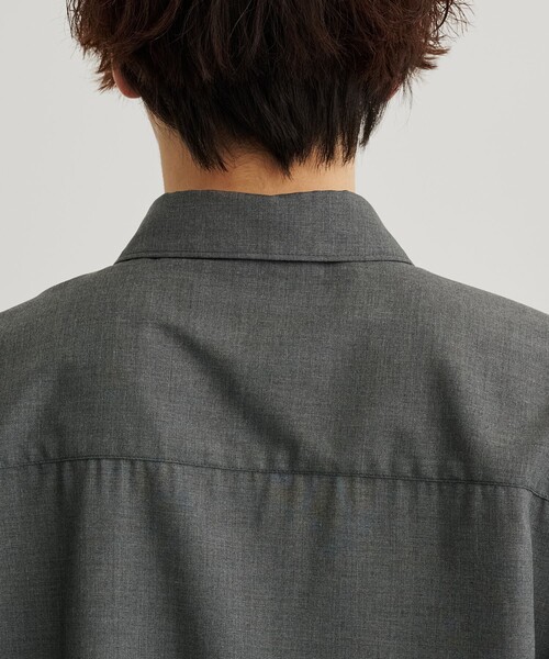 PUBLIC TOKYO（パブリックトウキョウ）の「ドッキングレイヤードシャツ（シャツ/ブラウス・メンズ・サックスブルー/ダークグレー・1/2）」の11枚目の写真