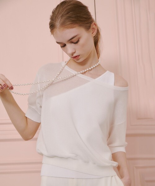 LOULOU WILLOUGHBY　アンサンブル　サイズ2　白　000211 LOULOU WILLOUGHBY アンサンブル サイズ2 白 000211
