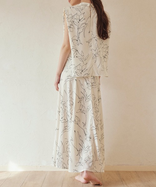 CIEL'AIR(シエルエアー)の「Print Flare Skirt(スカート・レディース・グリーン/ホワイト・LARGE/MEDIUM)」の5枚目の写真