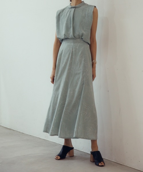 CIEL'AIR(シエルエアー)の「Print Flare Skirt(スカート・レディース・グリーン/ホワイト・LARGE/MEDIUM)」の13枚目の写真