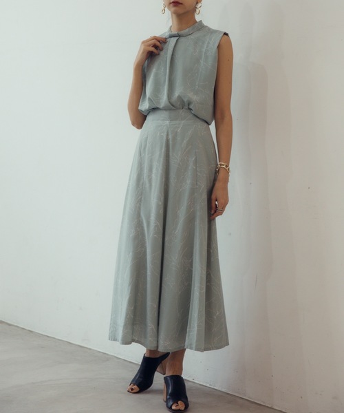 CIEL'AIR(シエルエアー)の「Print Flare Skirt(スカート・レディース・グリーン/ホワイト・LARGE/MEDIUM)」の14枚目の写真