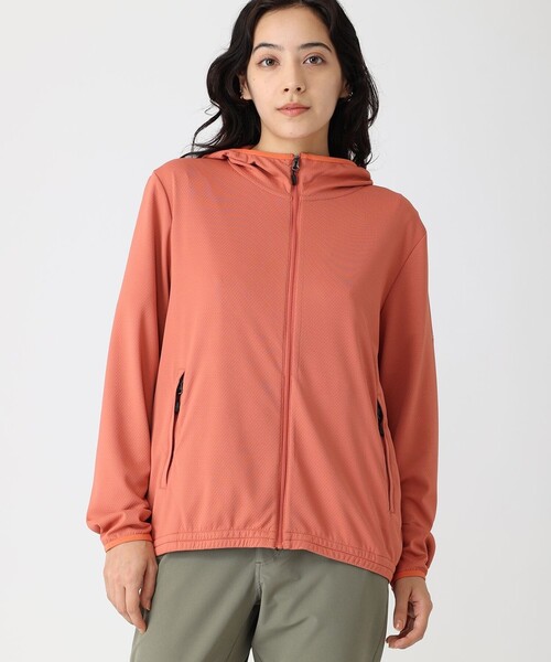 Columbia（コロンビア）の「UVカット 速乾 軽量 Columbia／ウィメンズ アラトナ トレイル ロングスリーブ フルジップ ／コロンビア（パーカー・レディース・ブラック/オレンジ/ホワイト/ベージュ/レッド・S/L/XL/M）」の5枚目の写真