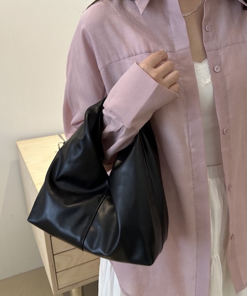VIBGYOR(ヴィブジョー)の「urbanfemine./合成皮革ハンドバッグ U7424(ハンドバッグ・レディース・ブラック/ブラウン/ホワイト/グリーン・FREE)」の18枚目の写真