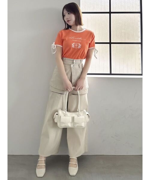 dazzlin（ダズリン）の「ツインポケットボストンバッグ（ボストンバッグ・レディース・オフホワイト/ブルー/ブラウン/オレンジ・FREE）」の20枚目の写真