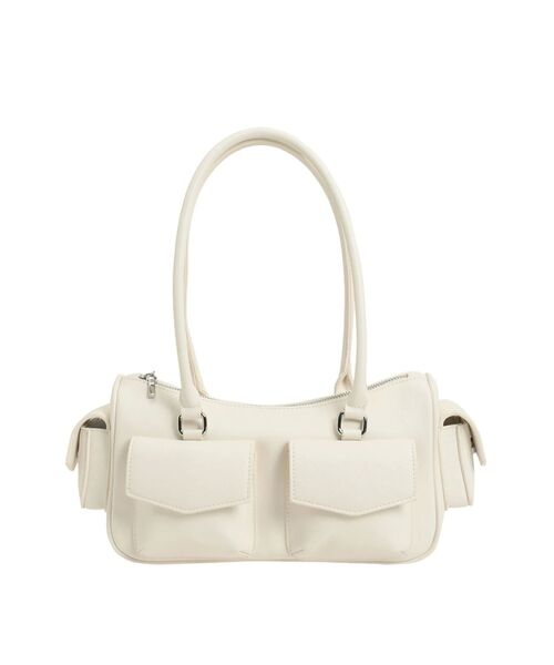 dazzlin（ダズリン）の「ツインポケットボストンバッグ（ボストンバッグ・レディース・オフホワイト/ブルー/ブラウン/オレンジ・FREE）」の11枚目の写真