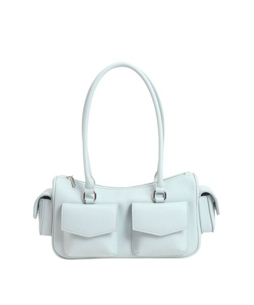 dazzlin（ダズリン）の「ツインポケットボストンバッグ（ボストンバッグ・レディース・オフホワイト/ブルー/ブラウン/オレンジ・FREE）」の13枚目の写真