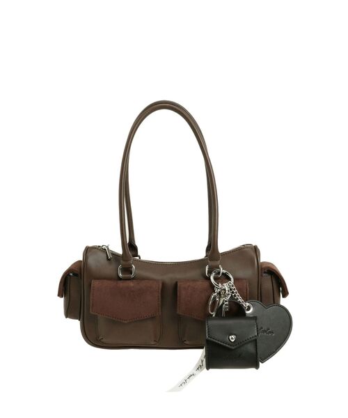 dazzlin（ダズリン）の「ツインポケットボストンバッグ（ボストンバッグ・レディース・オフホワイト/ブルー/ブラウン/オレンジ・FREE）」の16枚目の写真