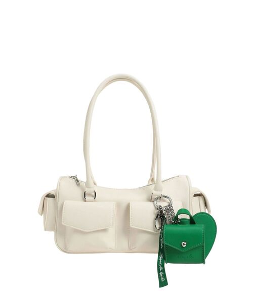 dazzlin（ダズリン）の「ツインポケットボストンバッグ（ボストンバッグ・レディース・オフホワイト/ブルー/ブラウン/オレンジ・FREE）」の17枚目の写真