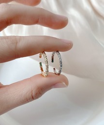 YU-KA:きらめきラインリング Sparkling　line ring