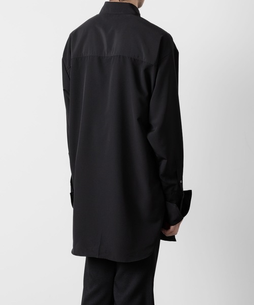 ato（アトウ）の「OVERSIZED DOUBLE CUFFS SHIRT（シャツ/ブラウス・メンズ・ブラック/ホワイト・48/46/44）」の10枚目の写真