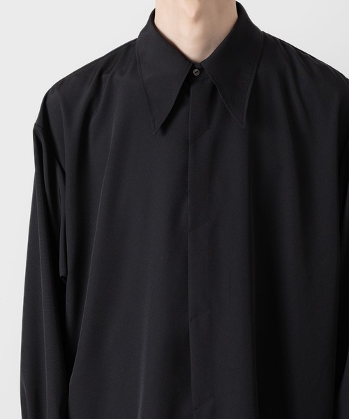 ato（アトウ）の「OVERSIZED DOUBLE CUFFS SHIRT（シャツ/ブラウス・メンズ・ブラック/ホワイト・48/46/44）」の12枚目の写真