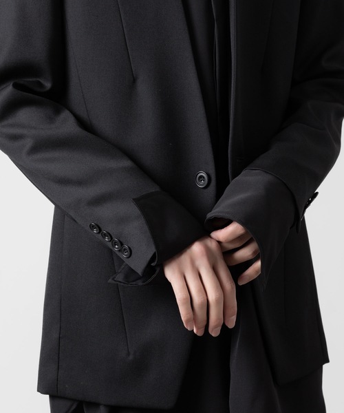 ato（アトウ）の「OVERSIZED DOUBLE CUFFS SHIRT（シャツ/ブラウス・メンズ・ブラック/ホワイト・48/46/44）」の19枚目の写真