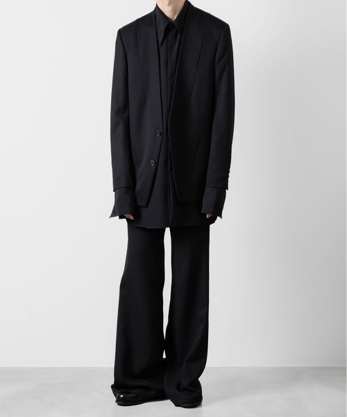 ato（アトウ）の「OVERSIZED DOUBLE CUFFS SHIRT（シャツ/ブラウス・メンズ・ブラック/ホワイト・48/46/44）」の20枚目の写真