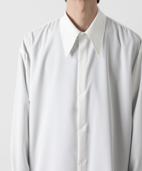 ato（アトウ）の「OVERSIZED DOUBLE CUFFS SHIRT（シャツ/ブラウス・メンズ・ブラック/ホワイト・48/46/44）」の11枚目の写真