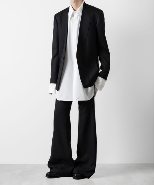 ato（アトウ）の「OVERSIZED DOUBLE CUFFS SHIRT（シャツ/ブラウス・メンズ・ブラック/ホワイト・48/46/44）」の17枚目の写真