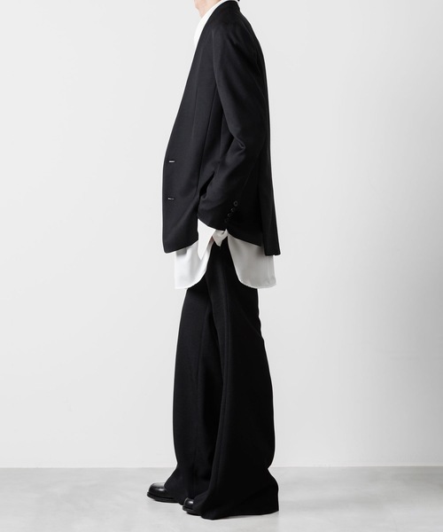 ato（アトウ）の「OVERSIZED DOUBLE CUFFS SHIRT（シャツ/ブラウス・メンズ・ブラック/ホワイト・48/46/44）」の18枚目の写真