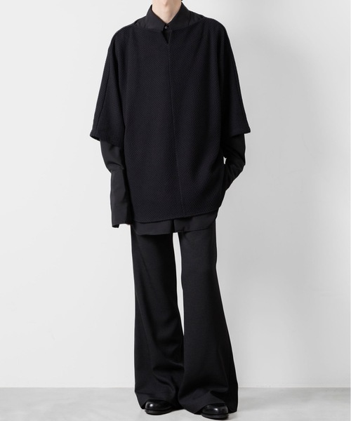 ato（アトウ）の「OVERSIZED DOUBLE CUFFS SHIRT（シャツ/ブラウス・メンズ・ブラック/ホワイト・48/46/44）」の21枚目の写真