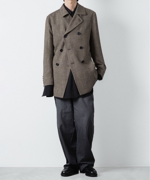 ato（アトウ）の「OVERSIZED DOUBLE CUFFS SHIRT（シャツ/ブラウス・メンズ・ブラック/ホワイト・48/46/44）」の22枚目の写真