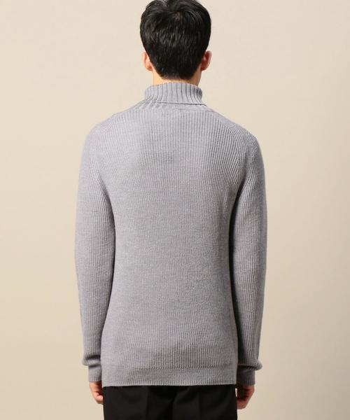 BEAUTY&YOUTH UNITED ARROWS(ビューティーアンドユースユナイテッドアローズ)の「BY ウール アゼ タートルネック ニット◆(ニット/セーター・メンズ・グレー/ネイビー/ブラウン/ホワイト・SMALL/X-LARGE/MEDIUM/LARGE)」の5枚目の写真