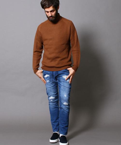 BEAUTY&YOUTH UNITED ARROWS(ビューティーアンドユースユナイテッドアローズ)の「BY ウール アゼ タートルネック ニット◆(ニット/セーター・メンズ・グレー/ネイビー/ブラウン/ホワイト・SMALL/X-LARGE/MEDIUM/LARGE)」の12枚目の写真