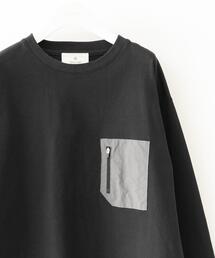 URBAN RESEARCH Sonny Label | ナイロンポケット切替ロングスリーブTシャツ(Tシャツ/カットソー)