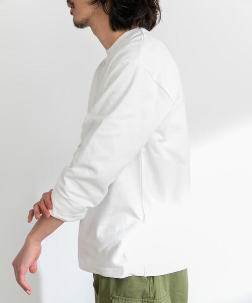URBAN RESEARCH Sonny Label(アーバンリサーチサニーレーベル)の「ナイロンポケット切替ロングスリーブTEE(Tシャツ/カットソー・メンズ・チャコールグレー/ブラック/ホワイト・MEDIUM/LARGE/X-LARGE)」の6枚目の写真