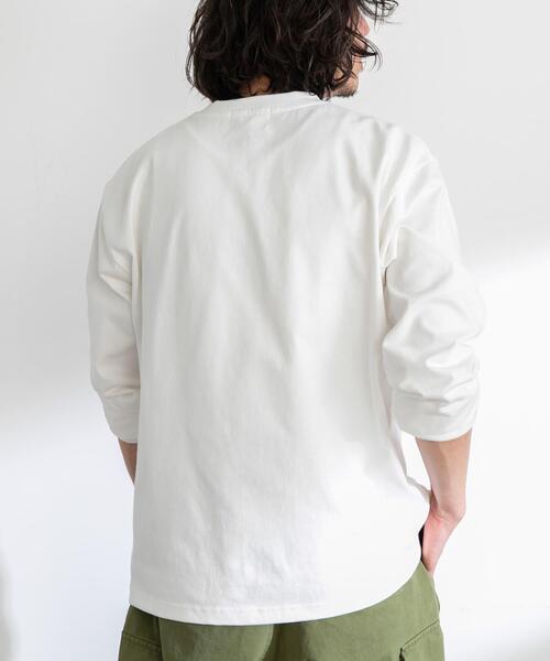 URBAN RESEARCH Sonny Label(アーバンリサーチサニーレーベル)の「ナイロンポケット切替ロングスリーブTEE(Tシャツ/カットソー・メンズ・チャコールグレー/ブラック/ホワイト・MEDIUM/LARGE/X-LARGE)」の7枚目の写真