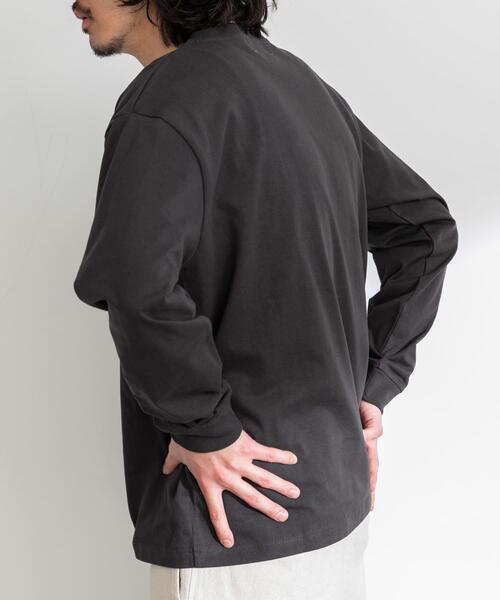URBAN RESEARCH Sonny Label(アーバンリサーチサニーレーベル)の「ナイロンポケット切替ロングスリーブTEE(Tシャツ/カットソー・メンズ・チャコールグレー/ブラック/ホワイト・MEDIUM/LARGE/X-LARGE)」の21枚目の写真