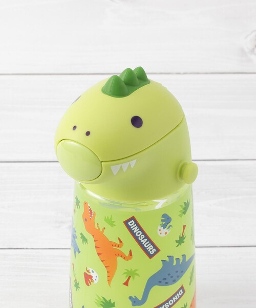 one'sterrace(ワンズテラス)の「ディノサウルス ダイカットストローボトル 420ml(その他ベビー用品・レディース・グリーン系その他6・99)」の5枚目の写真