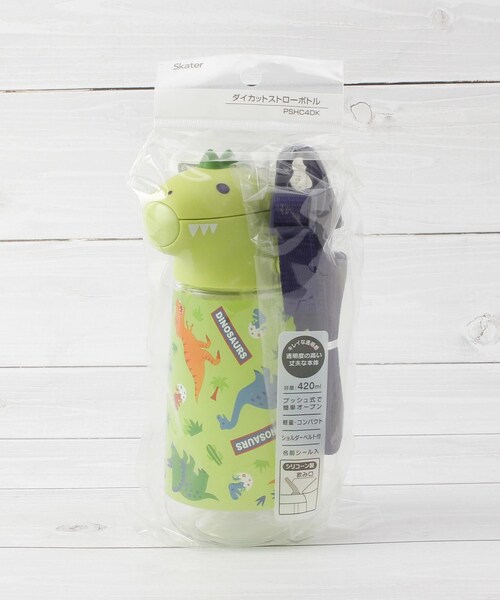 one'sterrace(ワンズテラス)の「ディノサウルス ダイカットストローボトル 420ml(その他ベビー用品・レディース・グリーン系その他6・99)」の10枚目の写真