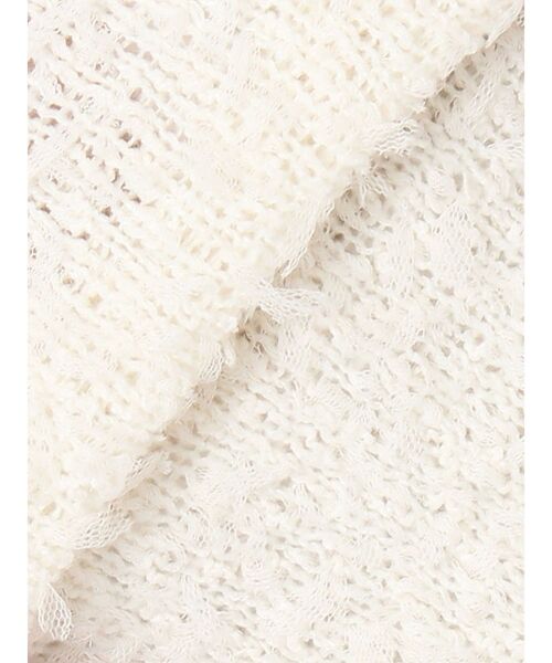 MURUA（ムルーア）の「テープヤーンハーフスリーブニット（ニット/セーター・レディース・ブラック/アイボリー/ブルー・FREE）」の8枚目の写真