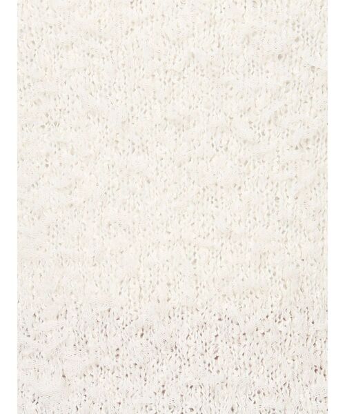 MURUA（ムルーア）の「テープヤーンハーフスリーブニット（ニット/セーター・レディース・ブラック/アイボリー/ブルー・FREE）」の4枚目の写真