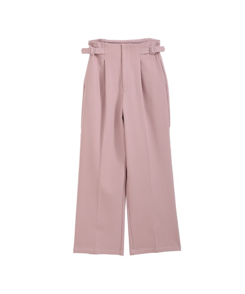 nouvellemoi(ヌーベルモイ)の「サイドベルトストレートパンツ(その他パンツ・レディース・ブラック/ピンク・S/PS/M)」の13枚目の写真