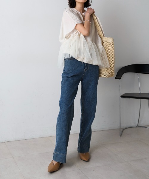 Bou Jeloud（ブージュルード）の「チュールドッキングジャケット（その他アウター・レディース・ブラック/ホワイト系その他・FREE）」の15枚目の写真