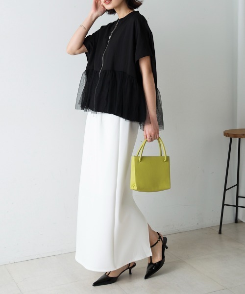 Bou Jeloud（ブージュルード）の「チュールドッキングジャケット（その他アウター・レディース・ブラック/ホワイト系その他・FREE）」の3枚目の写真