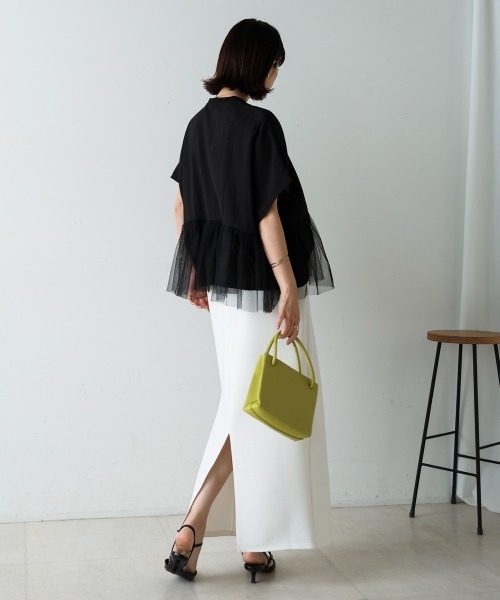 Bou Jeloud（ブージュルード）の「チュールドッキングジャケット（その他アウター・レディース・ブラック/ホワイト系その他・FREE）」の8枚目の写真