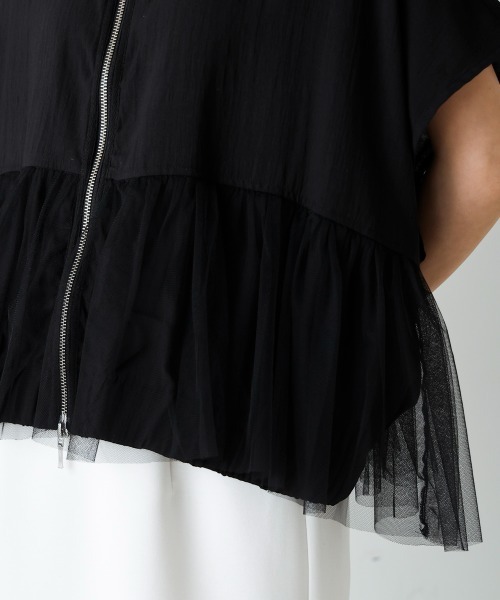 Bou Jeloud（ブージュルード）の「チュールドッキングジャケット（その他アウター・レディース・ブラック/ホワイト系その他・FREE）」の14枚目の写真