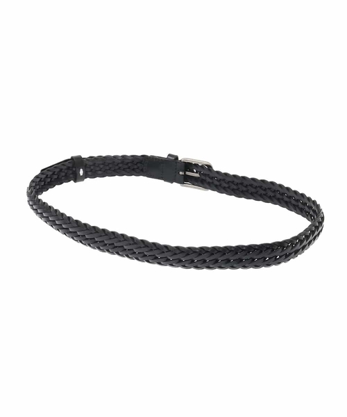 a.v.v（アーヴェヴェ）の「【本革】レザーメッシュベルト（ベルト・メンズ・ブラック・46）」の2枚目の写真