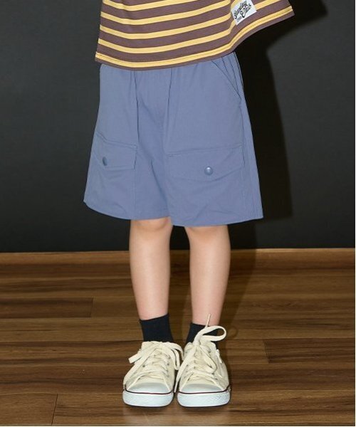 b・ROOM（ビールーム）の「カーゴポケット4分丈パンツ（その他パンツ・キッズ・ベージュ/アイボリー/ダークブラウン/ブラック/カーキ/ブルー系その他2・130cm/120cm/150cm/140cm/110cm/100cm）」の6枚目の写真