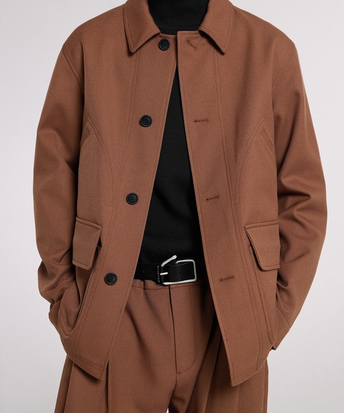 JNBY（ジェーエヌビーワイ）の「Timeless Buckle Leather Belt / レザーベルト（ベルト・メンズ・ブラック・ONE SIZE）」の2枚目の写真