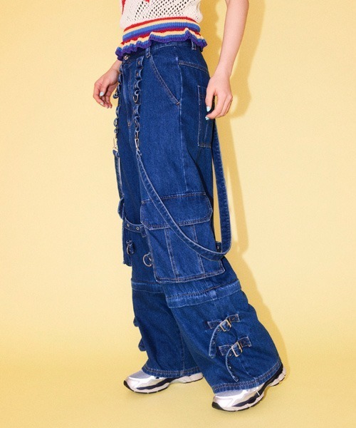 セール】2WAY CARGO DENIM パンツ（デニムパンツ）｜Candy